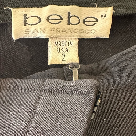 Vintage BEBE Black High Rise Pants, 2 - Picture 6 of 7
